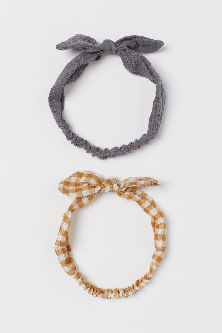 2-pack Cotton Headbands | H&M (US + CA)