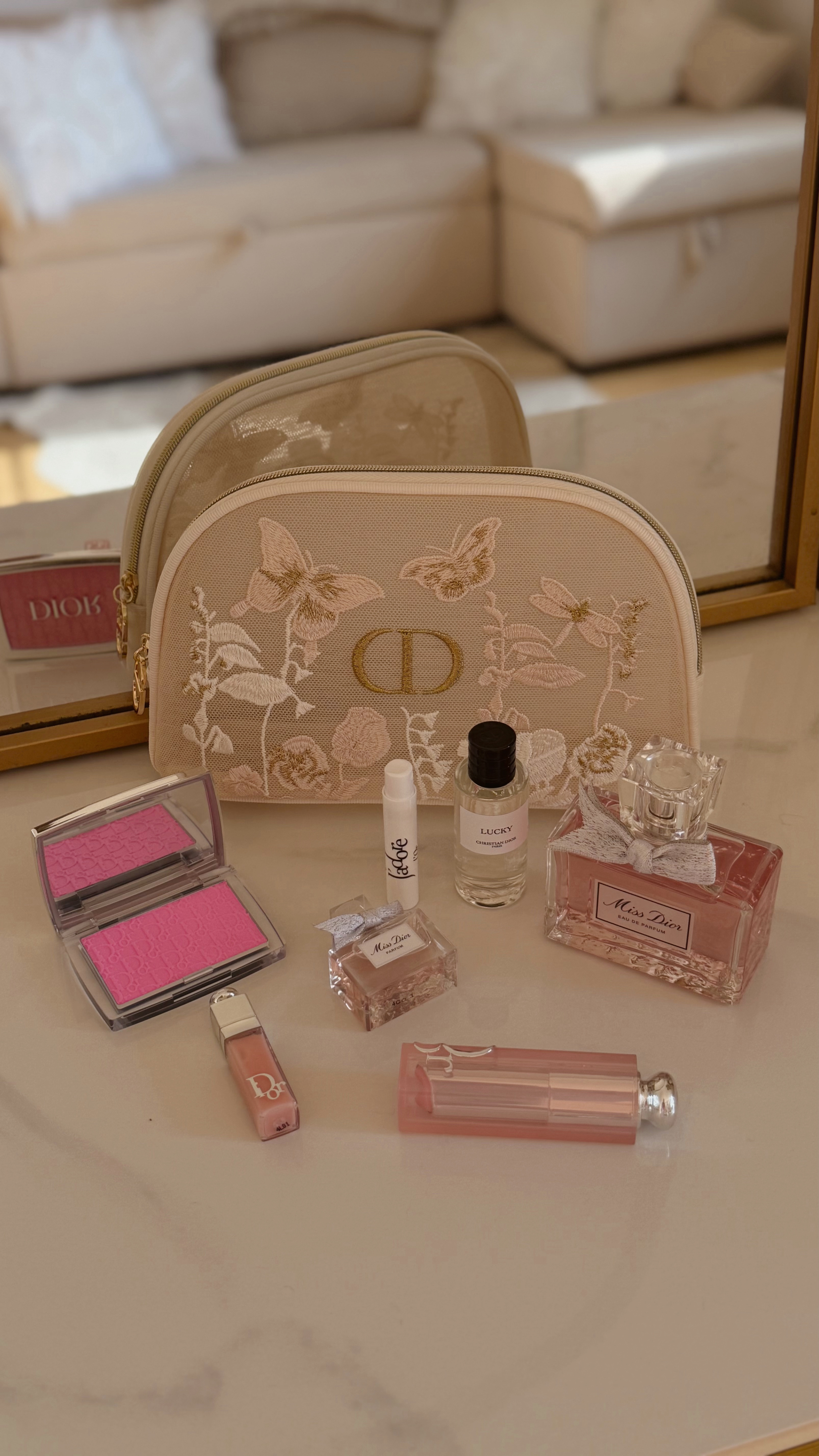 grab this mother’s day set before it sells out + make sure you use one of these promo codes for a free gift with your purchase! 

$130 min-
🩷 MOMDY25 - Mother’s Day pouch

$150 min -
🩷MDYMOON25 for Mother’s Day pouch ‘24 & Miss Dior trio sample.

$175 min -
🩷 MOMDAY48 - White Dior Pouch + Capture Totale serum duo 
🩷 BRONZED48 - white pouch, rouge lipstick, Dior Homme mirror 
🩷 EARTH48 - travel mug
🩷 CORALLOOK48 - raffia pouch, charm mirror and deluxe Lucky perfume
🩷 PINKLOOK48 - pink pouch, phone charm and 3D stickers
🩷 DIORTIPS25 - denim pouch makeup set

$200 min -
🩷MOMDAY25 - Mother’s Day pouch ‘24, Dior Prestige Theatre Icons, Lip Glow Stickers
🩷 LUXMOM25 - Mother’s Day pouch ‘24, J’adore keychain & Miss Dior trio sample
🩷 SUMMERLOOK25 - summer raffia pouch
🩷 CORALLOOK25 - pink pouch with makeup duo, rouge lipstick & mini Amber Nuit
🩷 PINKLOOK25 - Dior bookmark, mini lip Maximizer & Miss Dior Parfum in collectors’ box
🩷BRONZED25 - mini Dior prestige gift set 
🩷 OXYGEN25 - a J’adore key chain, drawstring pouch and Capture totals duo

$250 min -
🩷 GETAWAY48 - J’adore keychain and Dior prestige piano set

#LTKBeauty #LTKGiftGuide