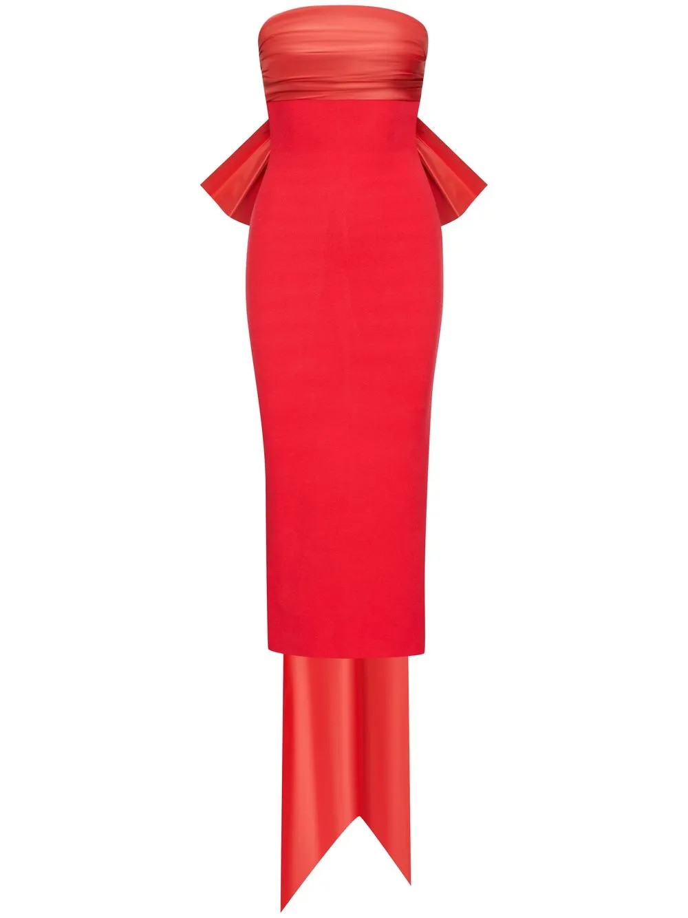 bow-detail strapless dress | Farfetch Global