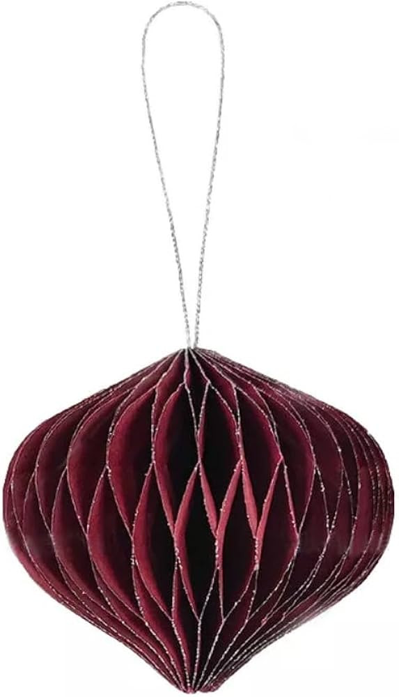 Christmas Paper Honeycomb Lantern Xmas Tree Hanging Pendant Ornament Home Party Decor 6cm (A) | Amazon (US)