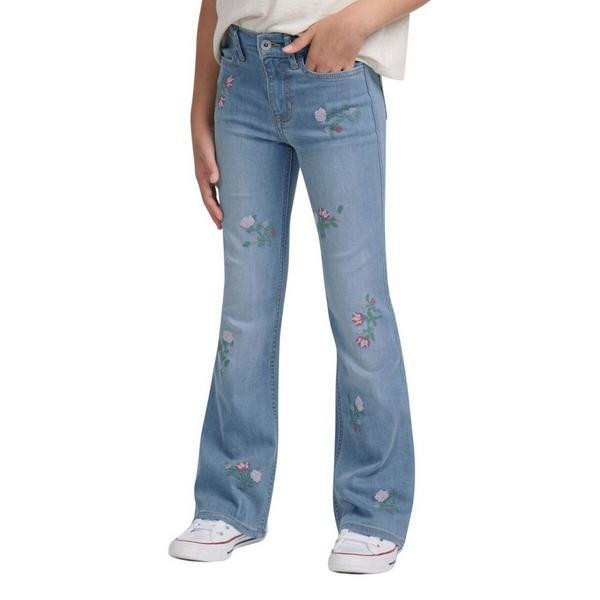 Girls' abercrombie kids Floral Regular Fit Flare Jeans Ditsy 17/18 | Scheels Sports
