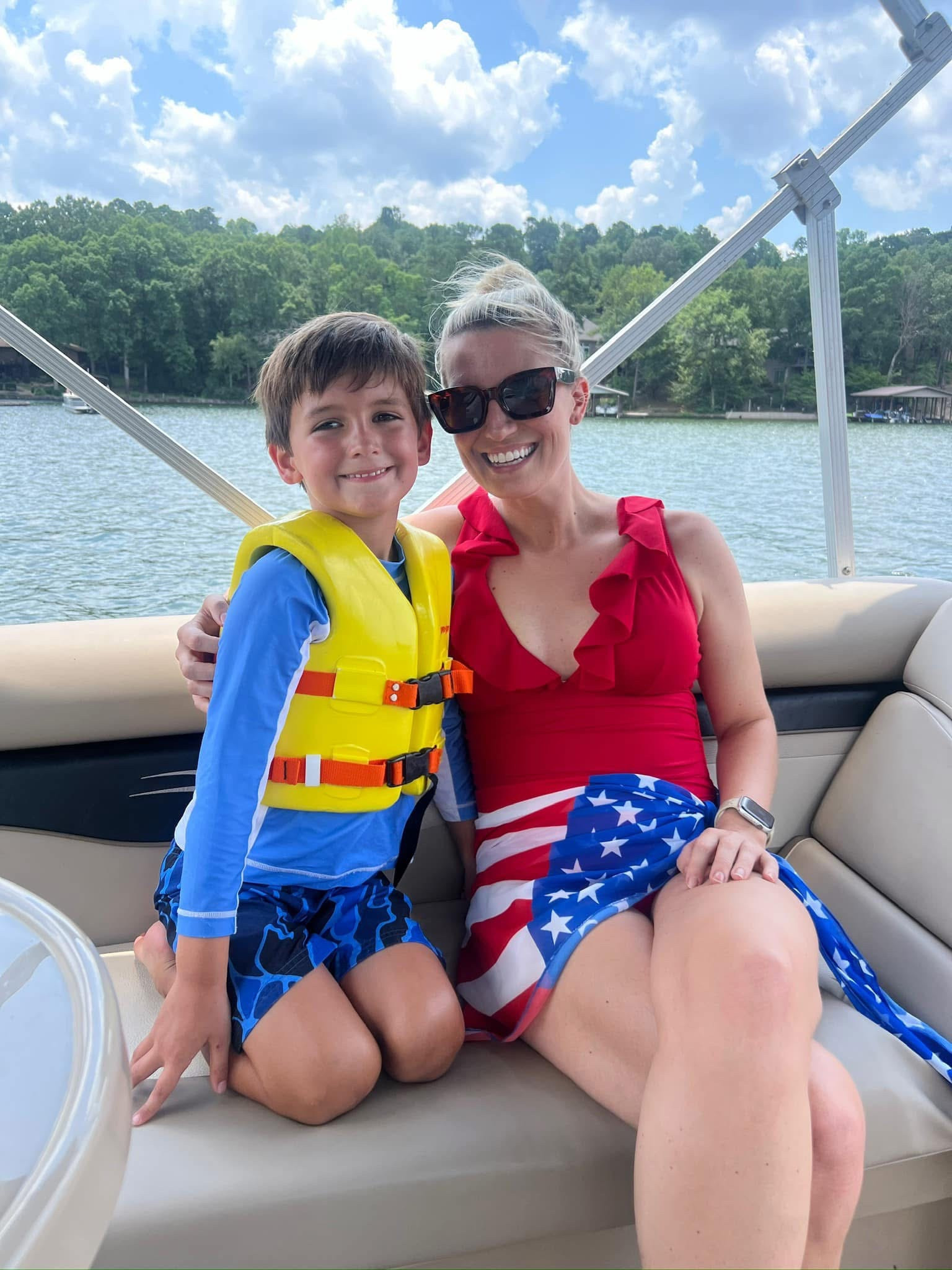 Lake days!  This red, white, and wow swimsuit is perfect for Fourth of July on the dock, on the boat, or by the firepit. Flattering, festive, and ready to celebrate!


#LakeDayLook #FourthOfJulyStyle #LTKswim #LTKsummer #PatrioticStyle #RedWhiteAndYou #SwimsuitSeason #LakeLifeVibes #LTK4thofJuly #LegDayReady


#LTKSwim #LTKSeasonal #LTKOver40
