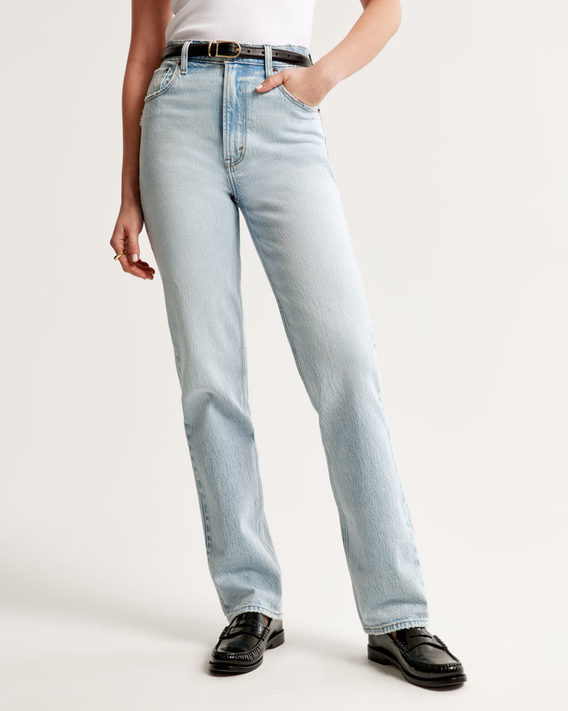 Ultra High Rise 90s Straight Jean | Abercrombie & Fitch (US)