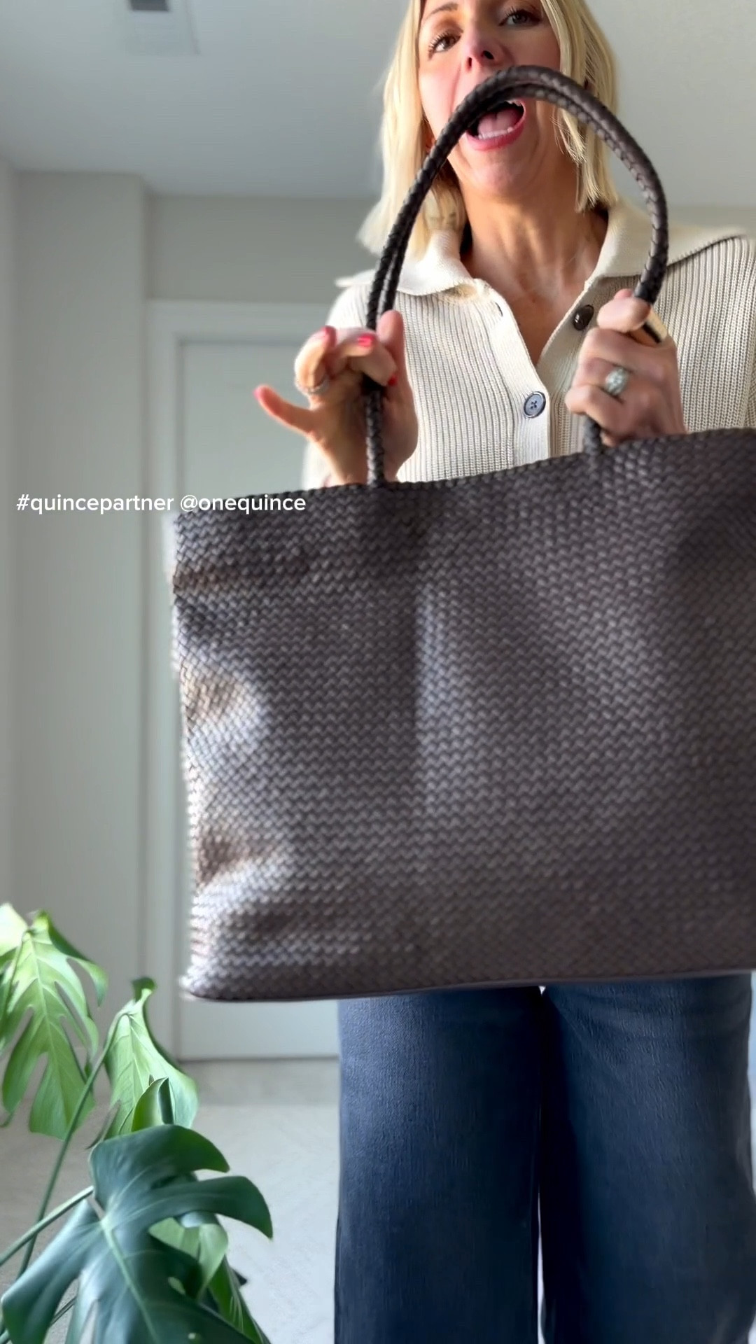 The perfect everyday tote! Woven leather is my favorite🔥

#LTKSeasonal #LTKOver40 #LTKootd