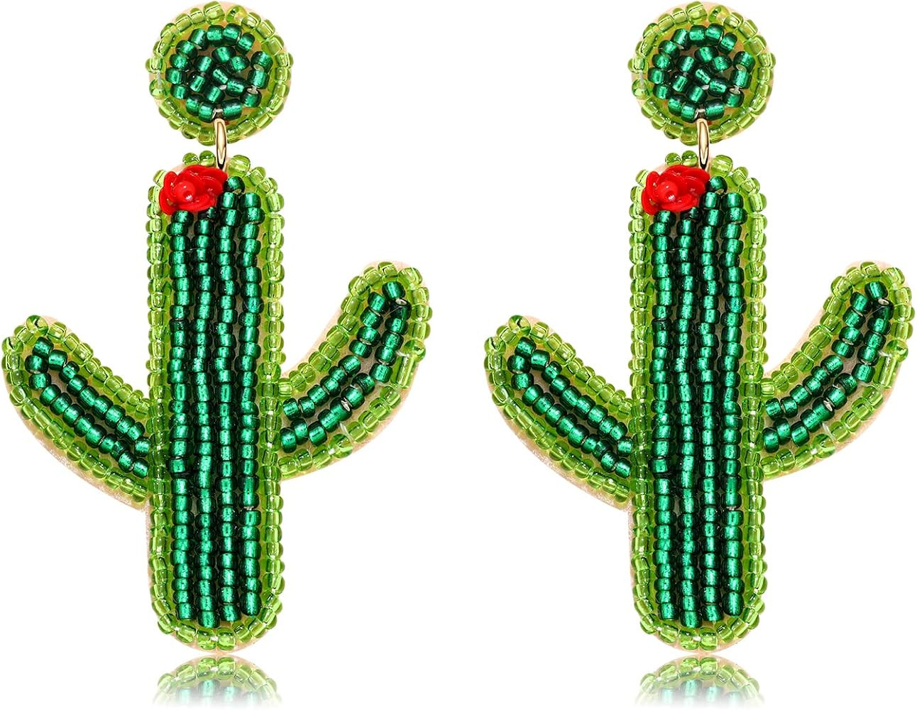 Beaded Dangle Earrings Handmade Bead Avocado Pineapple Watermelon Earrings Bohemia Statement Frui... | Amazon (US)