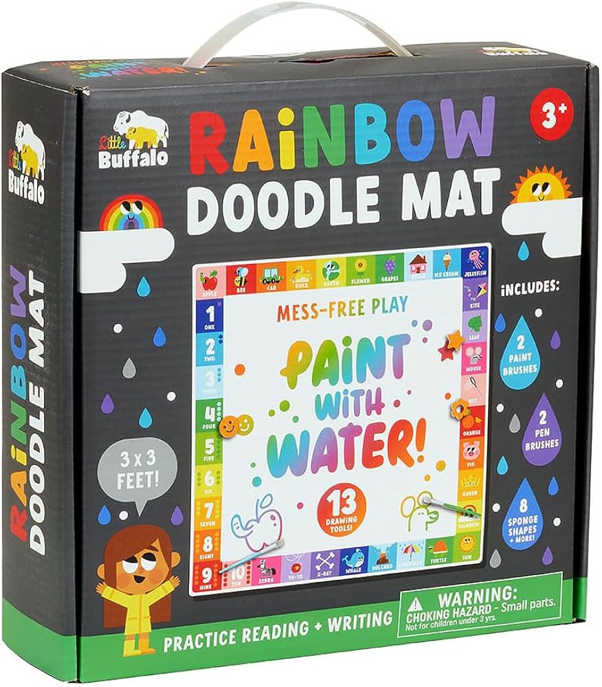 Little Buffalo Jumbo Rainbow Water Doodle Mat | Amazon (US)