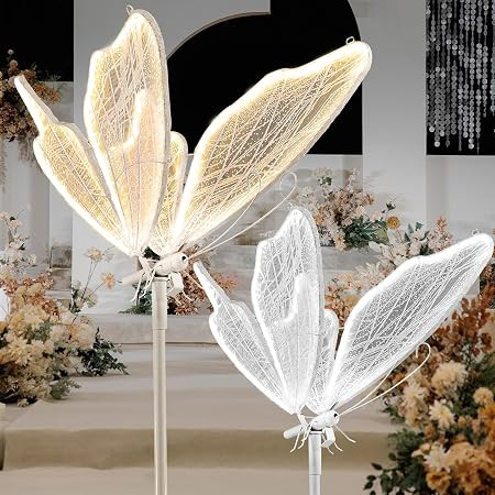 Wedding Butterfly Dimmable Floor Lamp LED Lights Decor with Remote Control | Amazon (US)