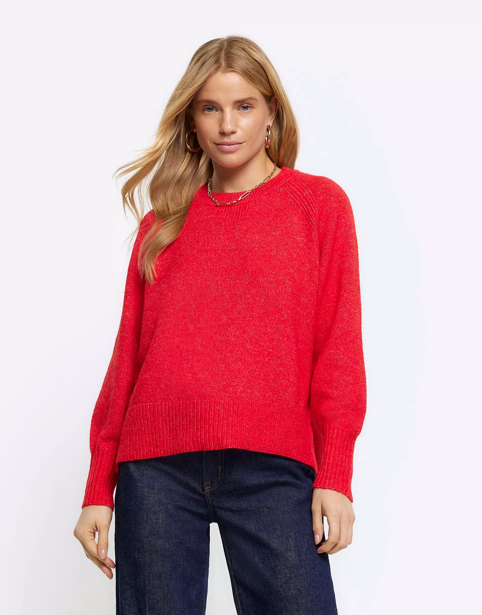 River Island Knitted jumper in red | ASOS | ASOS (Global)
