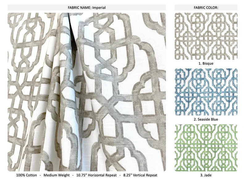 Imperial 3 Colors Trellis Lattice Grey Blue White Cotton - Etsy | Etsy (US)