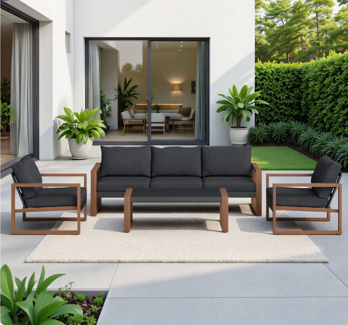 Want a Pinterest-worthy outdoor space? This 4-piece conversation set is the perfect foundation. Add pillows, a rug, and string lights to create a cozy, elevated backyard lounge you’ll love.

✨ Click to shop this must-have set & upgrade your patio 

 #LTKHome #LTKBeauty #LTKTravel