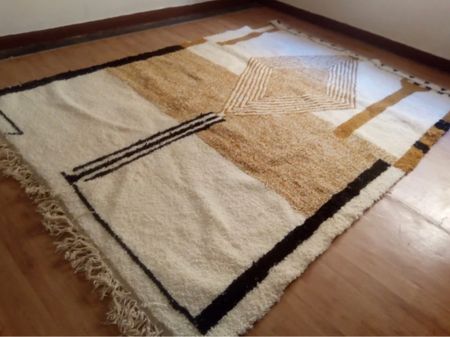 Moroccan Handmade rug ,Beni ourain style Morocco wool Berber Rug, modern rug, Hand woven rug, Azilal Berber style - Brown Rug Morocco

#LTKU #LTKhome #LTKFind