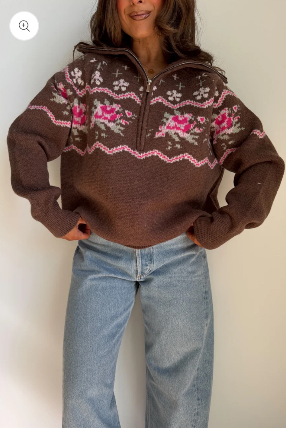 Cozy meets charm — this half-zip floral knit sweater adds a touch of fall romance to your everyday layers. 🌸🍂🧶

#LTKTravel #LTKStyleTip #LTKSeasonal