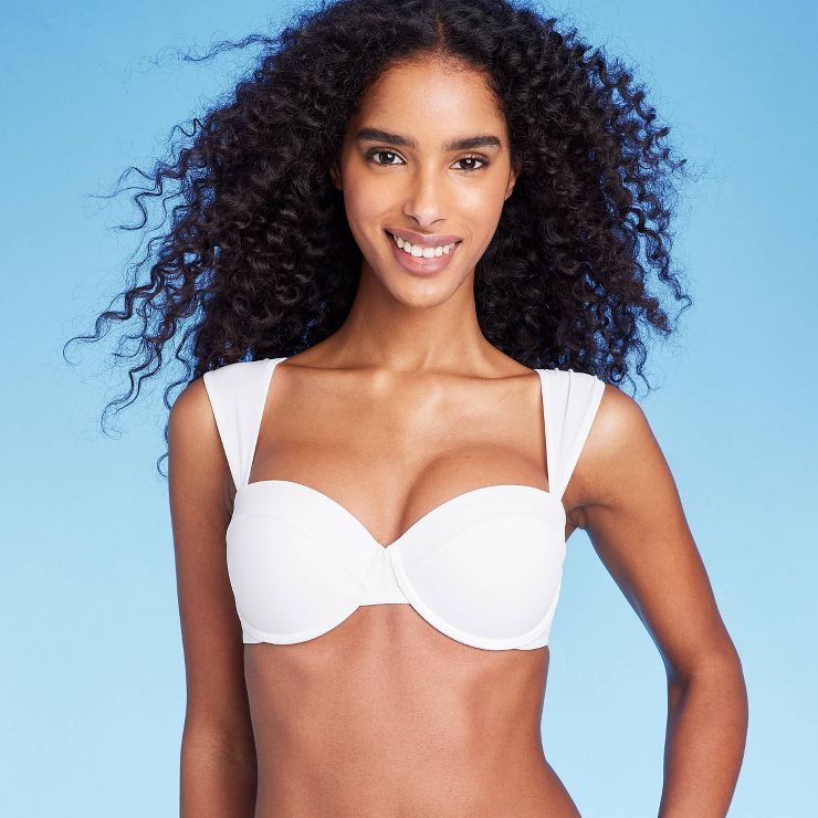 Women's Light Lift Shoulder Cap Straps Bikini Top - Shade & Shore™ | Target