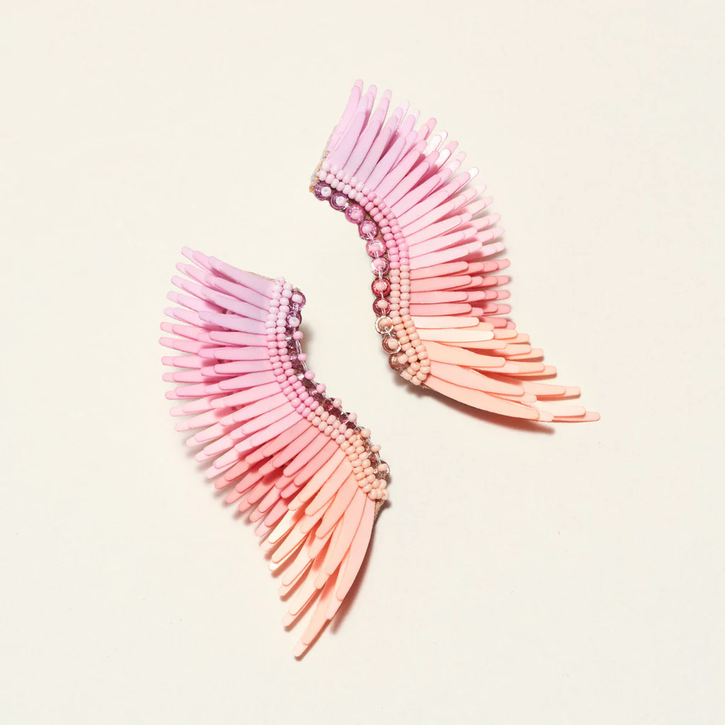 Midi Madeline Earrings Rose Ombre | Mignonne Gavigan