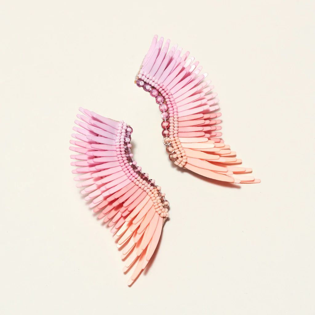 Midi Madeline Earrings Rose Ombre | Mignonne Gavigan