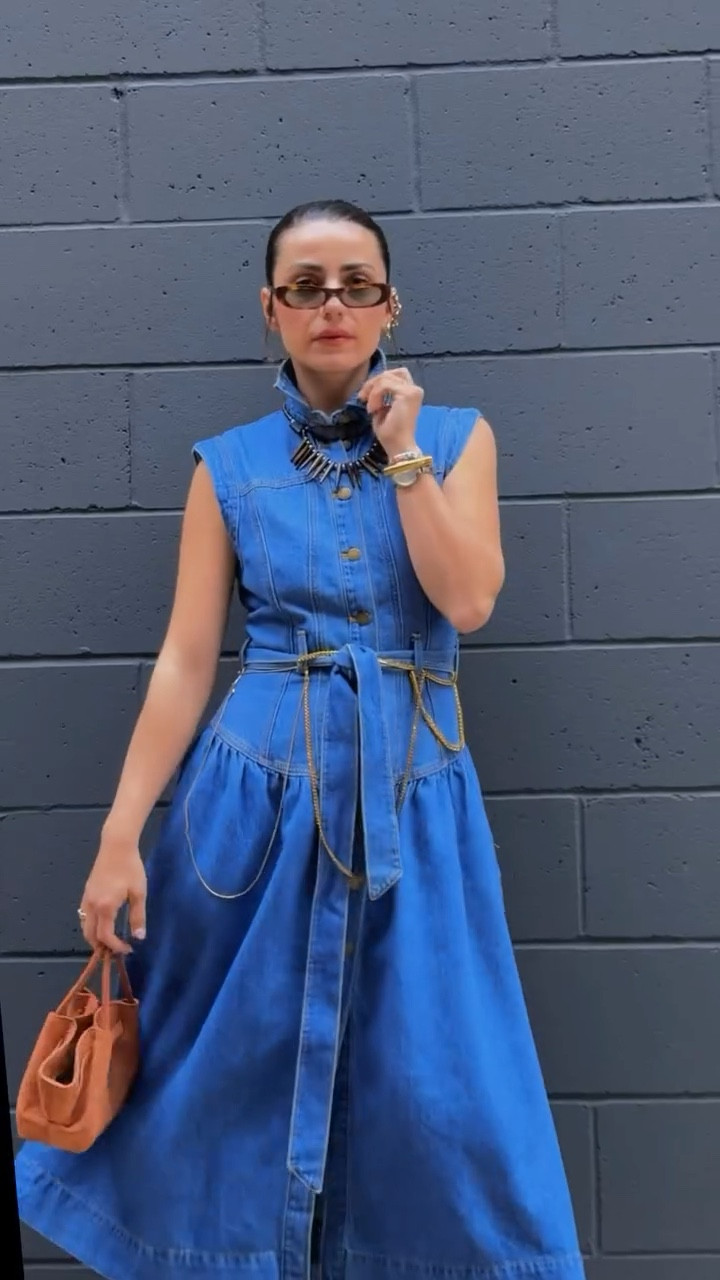 Stepping into spring like… 🖤✨💙 high neck west denim dress 
Light layers, bold steps, and a whole lot of style thanks to @justfabonline 

Become a VIP and grab your first pair for $10 + 50% off ! 
you don’t want to miss this!

#justfabpartner #justfabstyle @justfabeu @shoedazzle 
Shop now: www.JustFab.com/SpringRefresh 

Summer Outfit , Country Consert Outfit 

#SpringStyle #OOTD #SpringVibes #ChicLook #ShoeGoals #SpringFashion #StyleInspo #TrendyLook #StepInStyle #WardrobeRefresh #SpringReady #OutfitGoals #FashionDaily #StyleCrush #SeasonalStyle