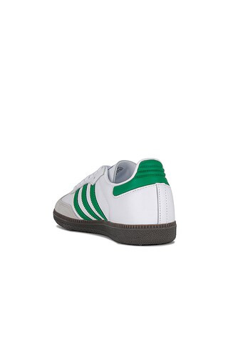 Samba Og Sneaker in White & Green | Revolve Clothing (Global)