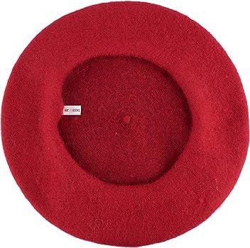 Hat To Socks Wool Blend French Beret for Men and Women in Plain Colours | Amazon (US)