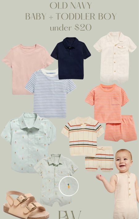 Old navy spring toddler and baby boy clothes all under $20! 

#LTKkids #LTKSpringSale #LTKbaby