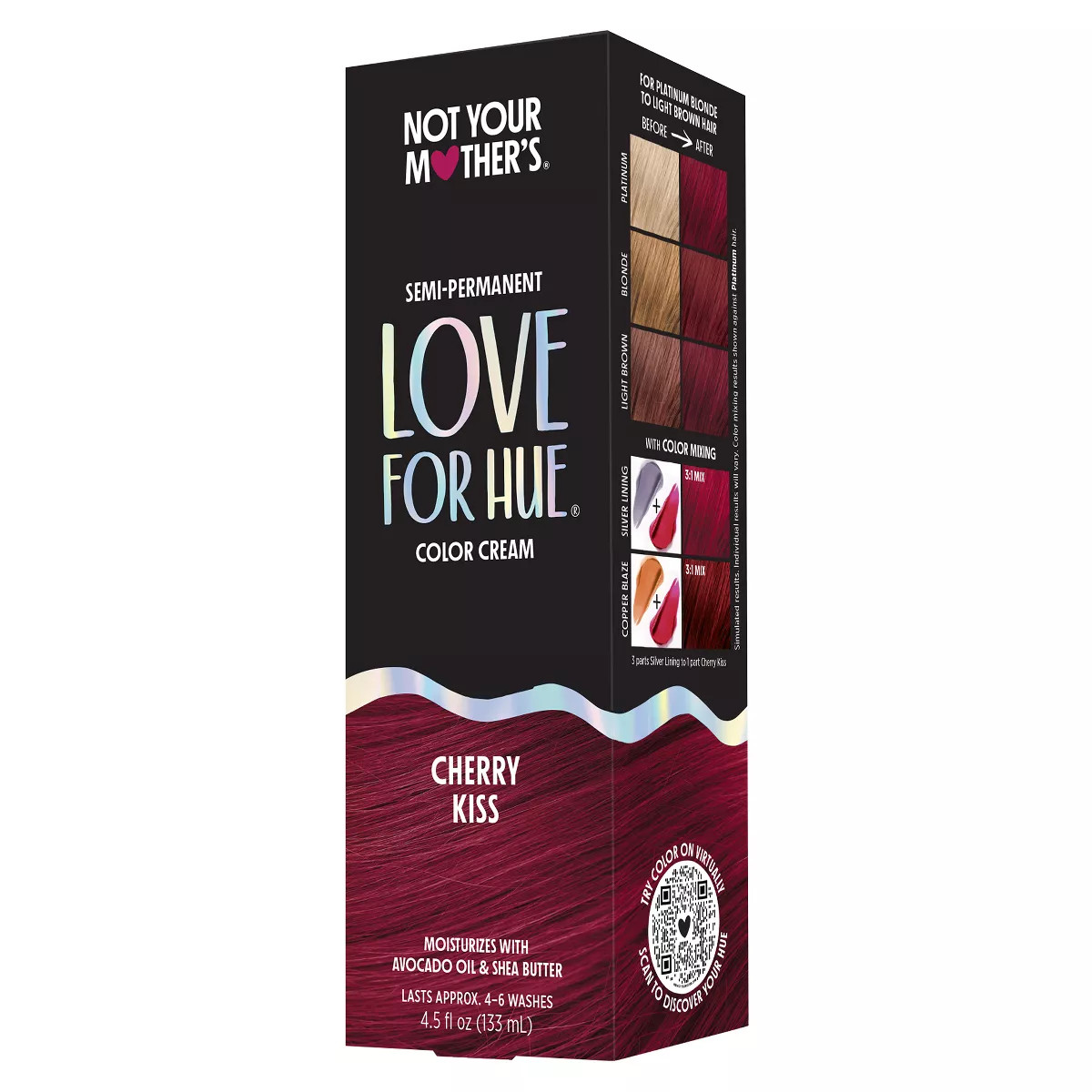Not Your Mother's Love for Hue Semi-Permanent Hair Color Cream - Cherry Kiss - 4.5 fl oz | Target