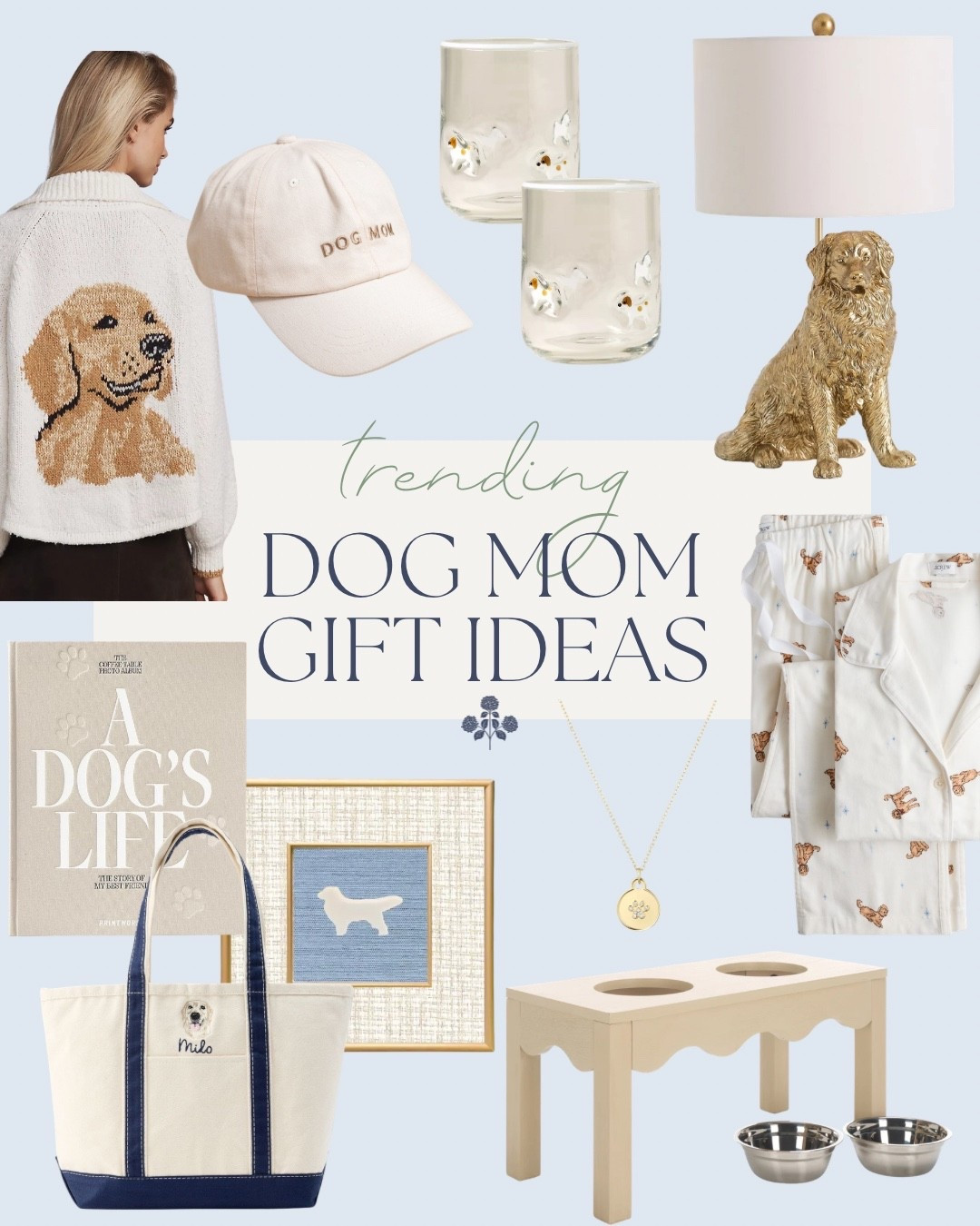 Popular gift ideas for dog moms! 

Gifts for dog moms, dog mom gifts, dog mom gift ideas, golden retriever gifts, dog intaglio art, golden retriever lap, golden retriever sweater, golden retriever pajamas

#LTKGiftGuide