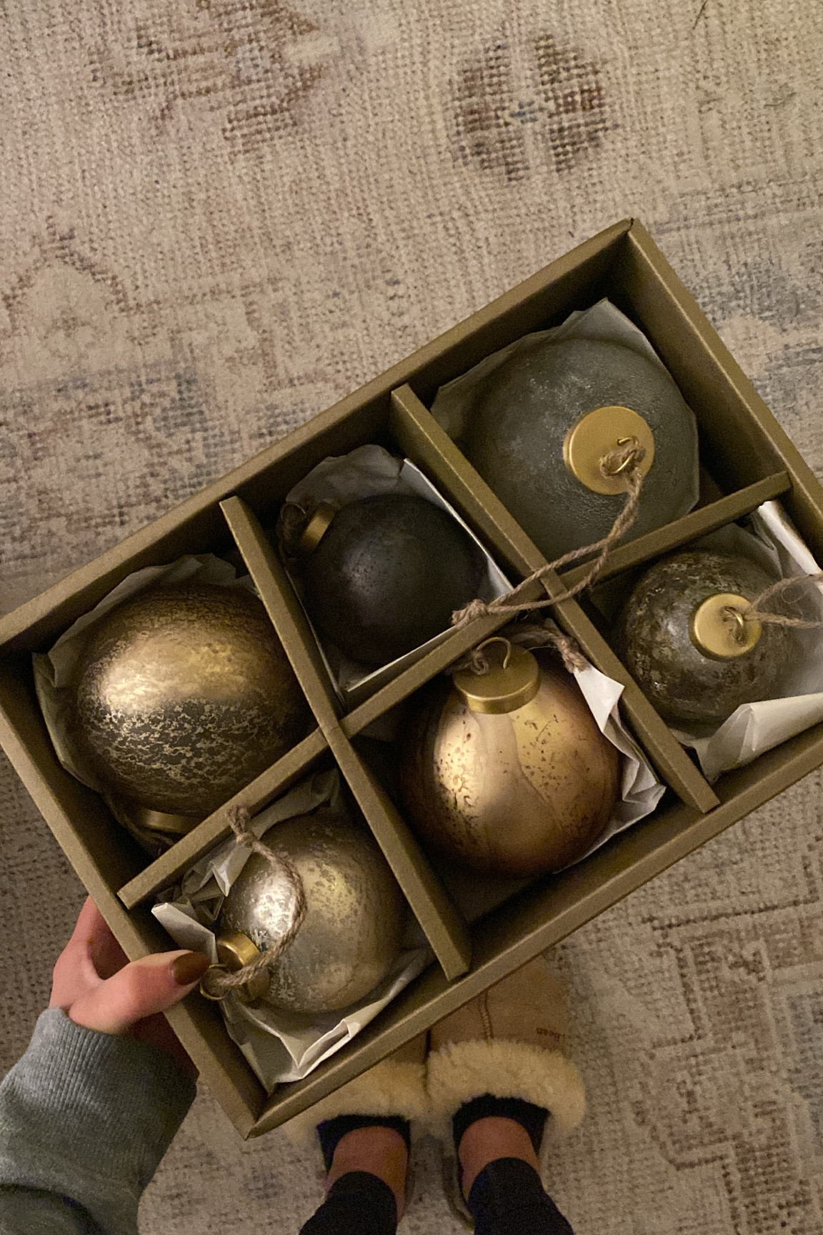 Crate & Barrel Ornaments!!! Obsessed  