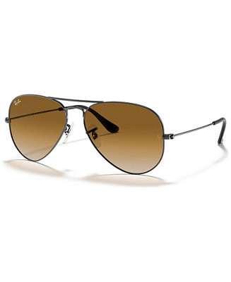 Ray-Ban Unisex Sunglasses, RB3025 AVIATOR GRADIENT - Macy's | Macy's