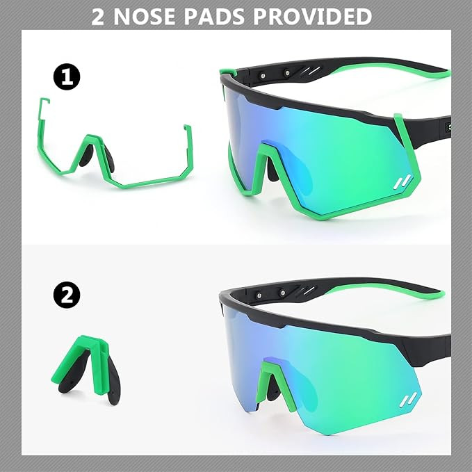 GIEADUN Polarized Cycling Sports Glasses 4 lenses Outdoor Running Sunglasses for Baseball Volleyb... | Amazon (US)