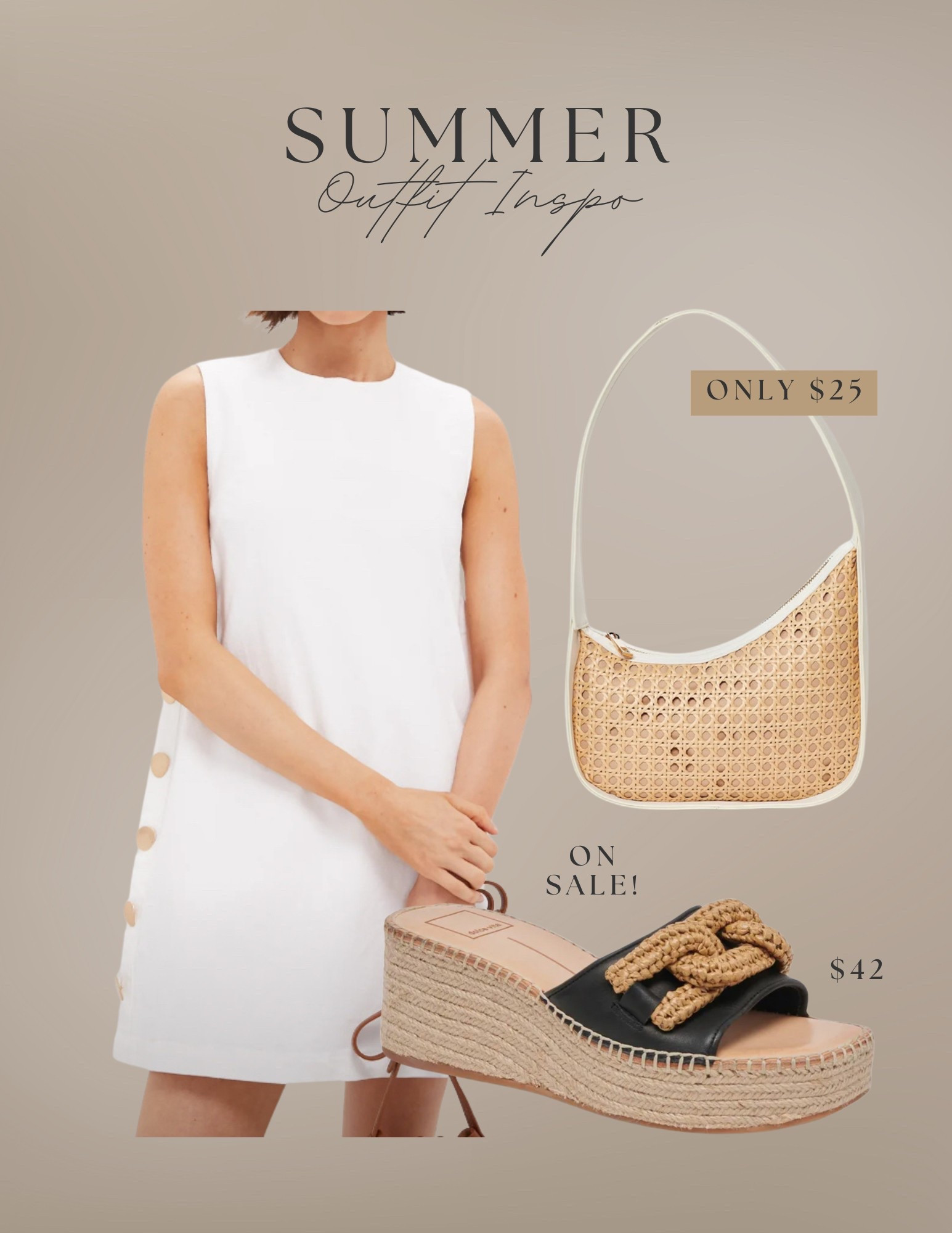 Summer outfit inspo!

white dress, summer dress, square dress, summer purse, summer bag, summer sandals, wedges, dolce vita, summer sandals, twill dress, slide sandals 

#LTKStyleTip #LTKSaleAlert #LTKFindsUnder50