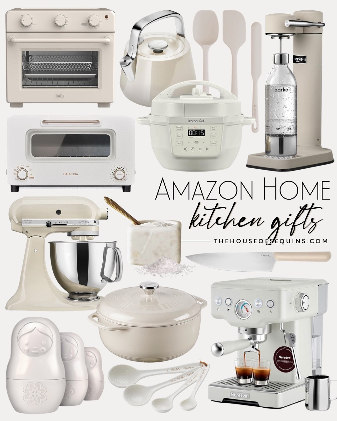 Shop Amazon home gifts, kitchen gifts, stand mixer, toaster oven, espresso machine, Dutch oven, hostess gifts, bread machine, air fryer, crock pot pressure cooker, teapot, sale cellar, knife set, mixing bowls, soda machine and more!

Comment SHOP below to receive a DM with the link to this post on my LTK ⬇ https://liketk.it/5r7Wh