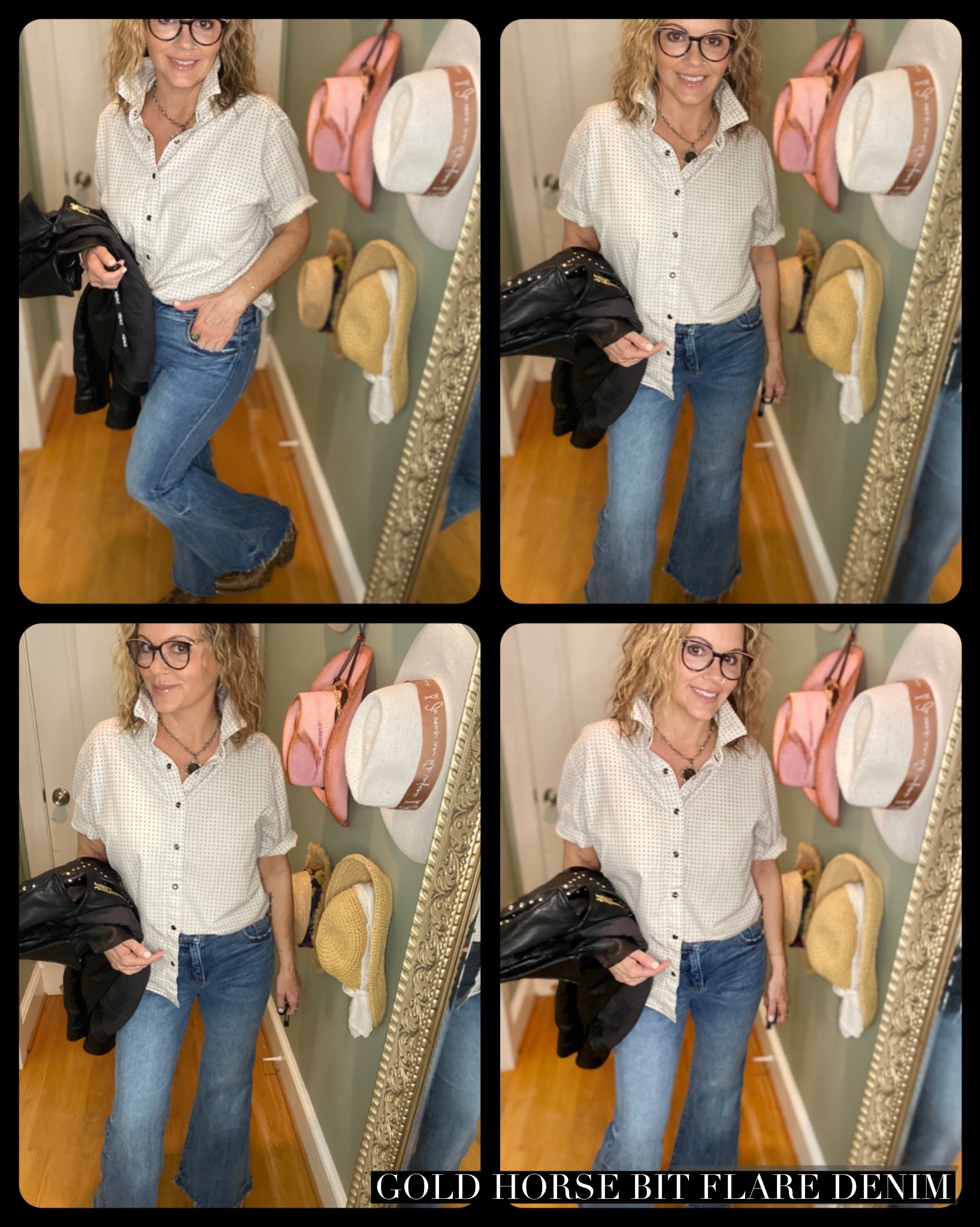 Grab these cute Horse Bit Flare jeans while they are on sale! I’m 5’2” wearing the short length 

#LTKfit #LTKsalealert #LTKunder100