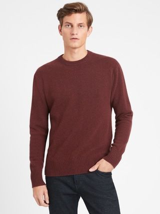 Heritage Recycled Cashmere Crew-Neck Sweater | Banana Republic (US)