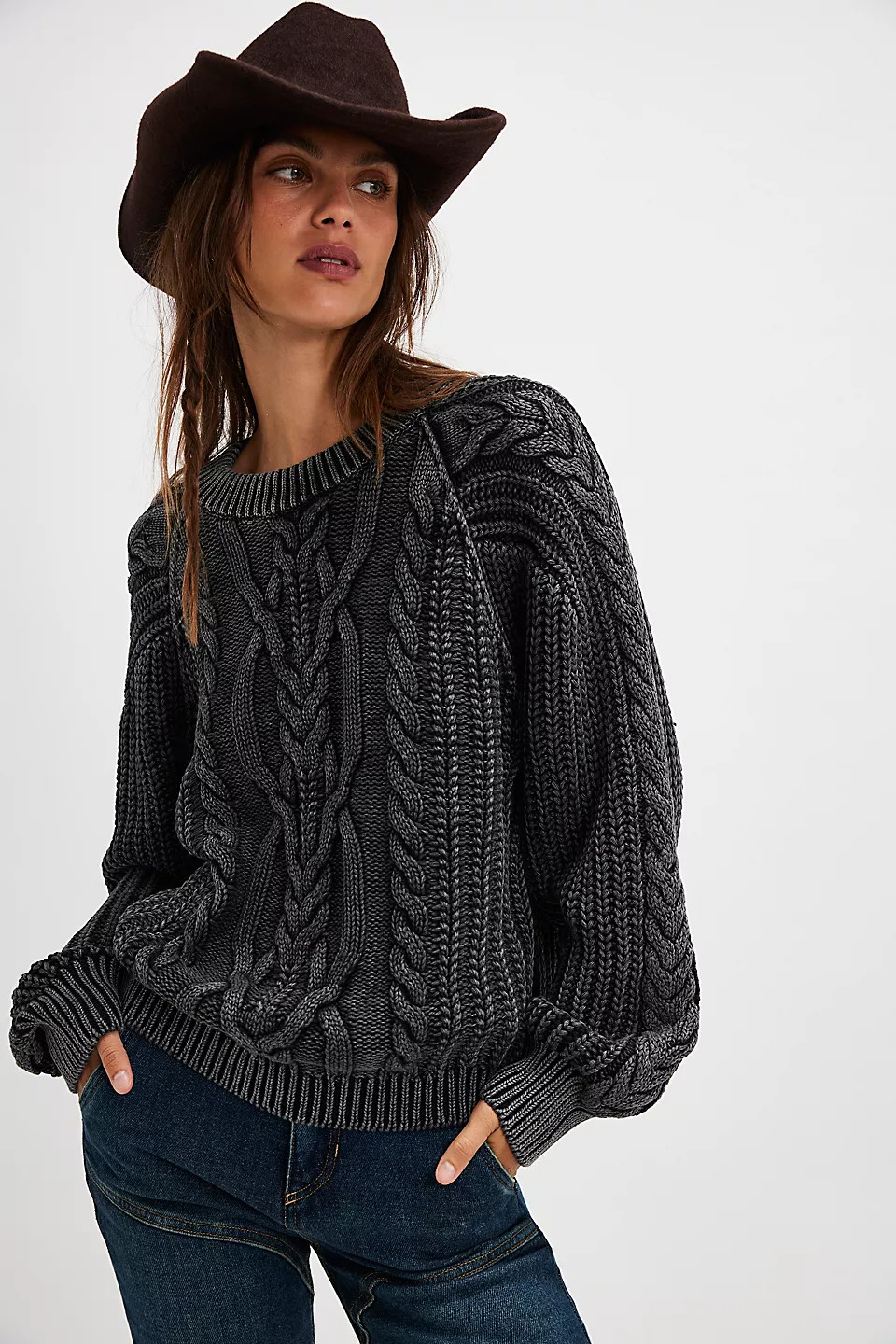 Frankie Cable Sweater | Free People (Global - UK&FR Excluded)