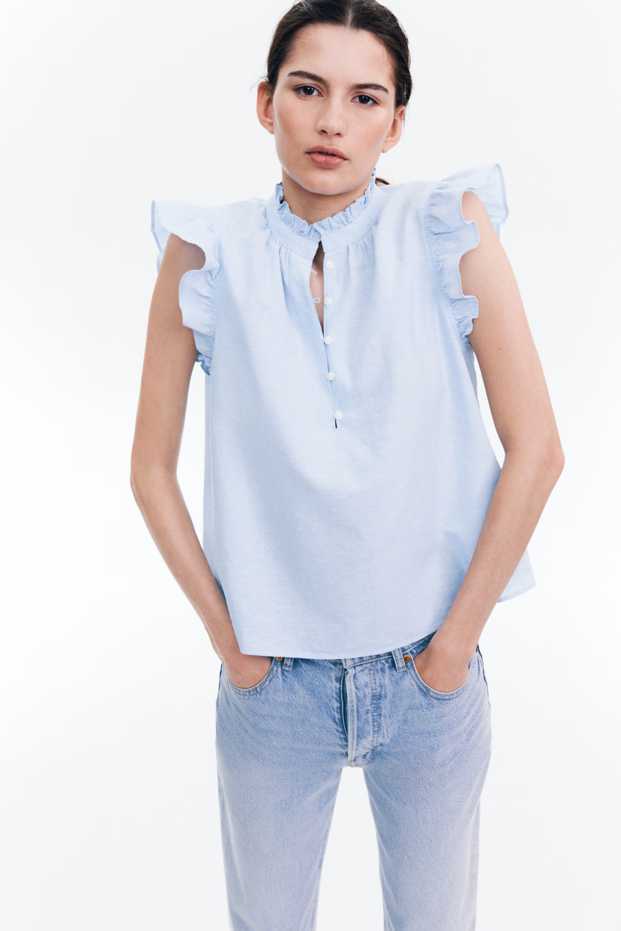 Linen-Blend Blouse | H&M (US + CA)
