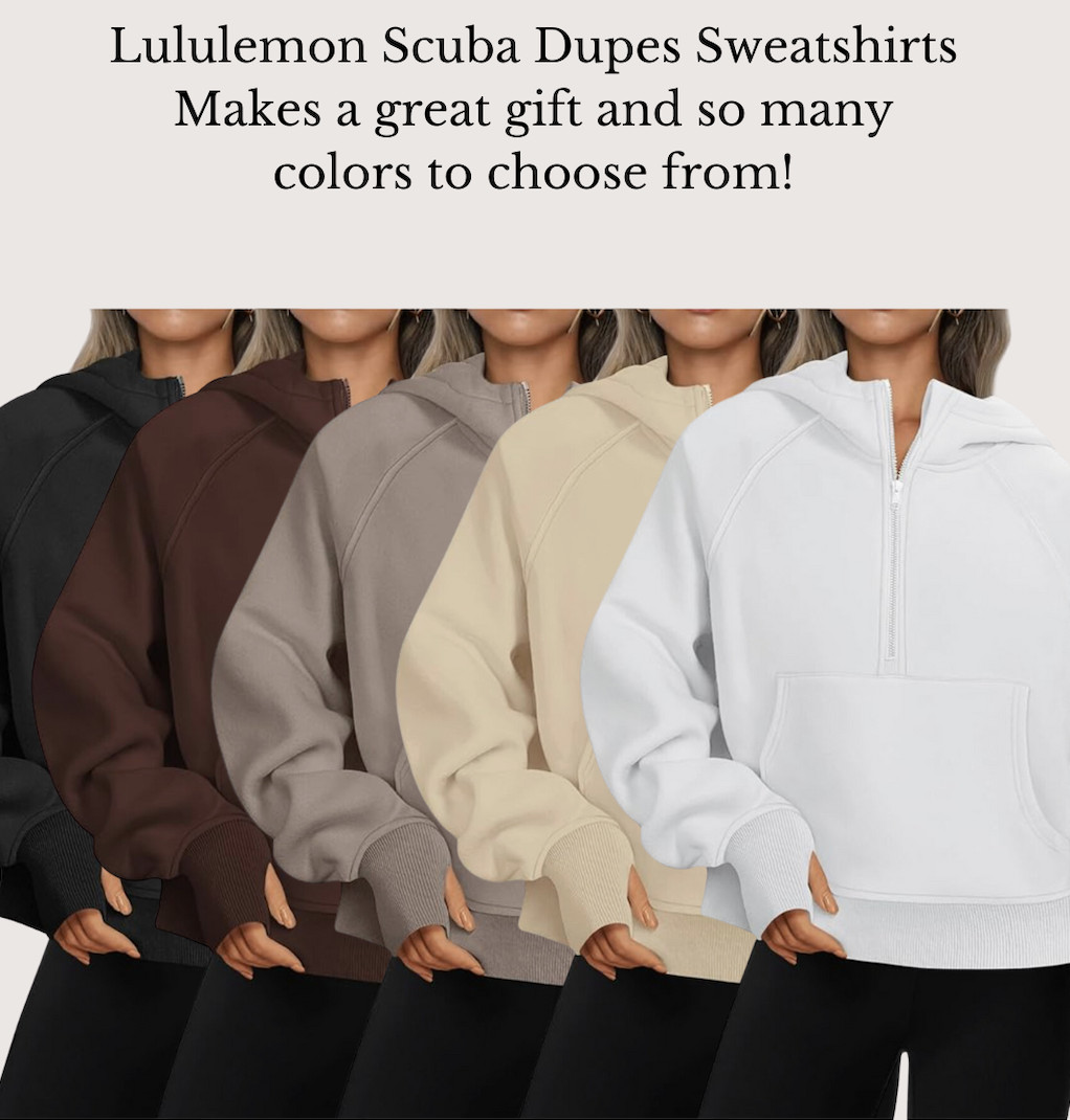 Lululemon Scuba Dupes Sweatshirts Makes a great gift and so many colors to choose from! | Amazon (US)