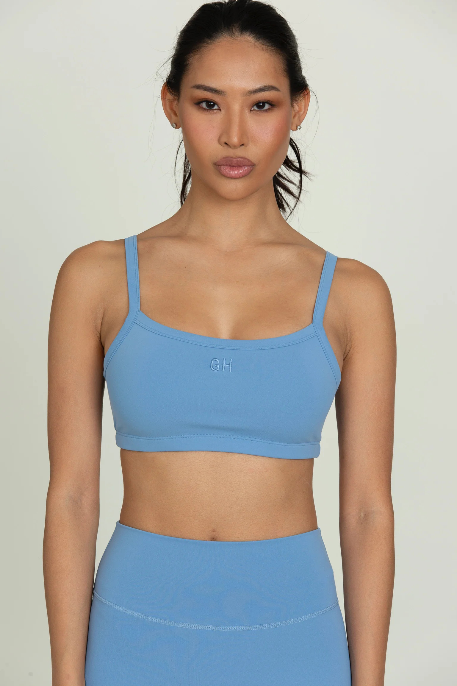 Capri MotionCloud Square Neck Sports Bra | Gold Hinge