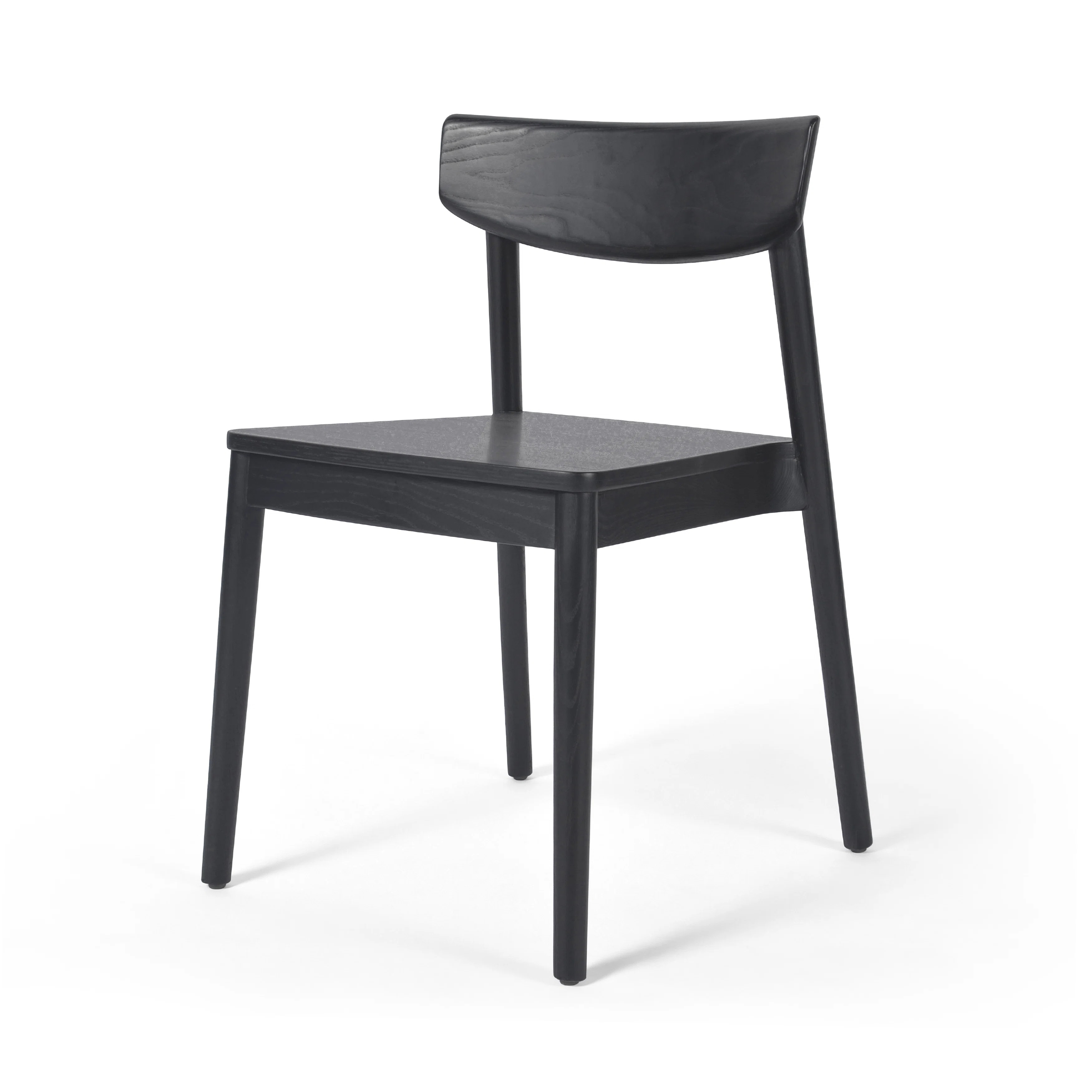 Maddie Solid Wood Side Chair in Veneer Black | Perigold