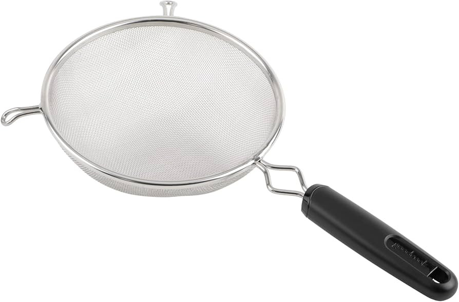 Good Cook 6-Inch Strainer Aluminum Mesh,Black & Silver | Amazon (US)