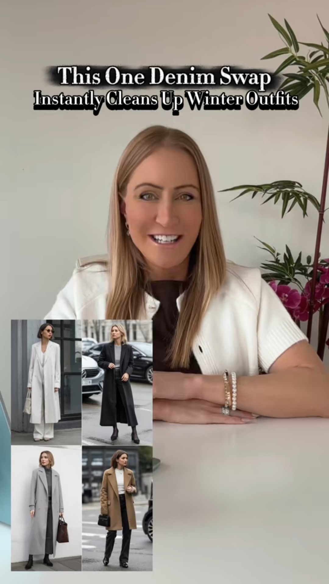 If your winter jeans look sloppy, it’s usually a styling issue — not the denim.
Straight-leg jeans create cleaner lines than overly relaxed or tight fits, especially in winter. Pair them with a slim knit to define shape, then add a long wool coat to lengthen your silhouette and keep the outfit polished.


#StraightLegJeans #WinterOutfitIdeas #JeansMistake #WomenOver35Style #PolishedWinterStyle #ChicEverydayOutfits #WinterCapsuleWardrobe #DenimOutfits #FashionOver35 #HowToStyleJeans #LTKStyle #LTKWinter #LTKDenim #NeutralWinterLooks

#LTKOver40 #LTKSeasonal #LTKgrwm