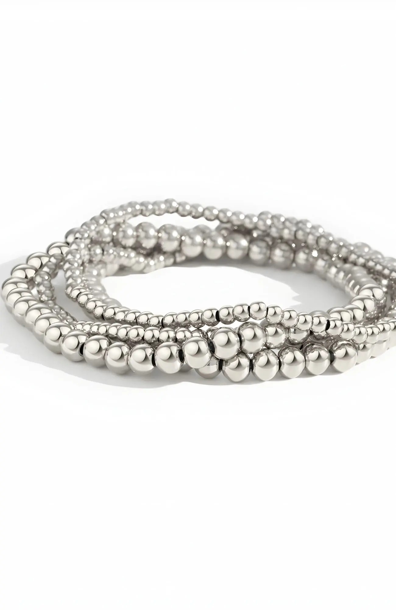 Mint & Lily 3mm & 5mm Beaded Bracelet Stacking Set (Women) | Nordstrom | Nordstrom