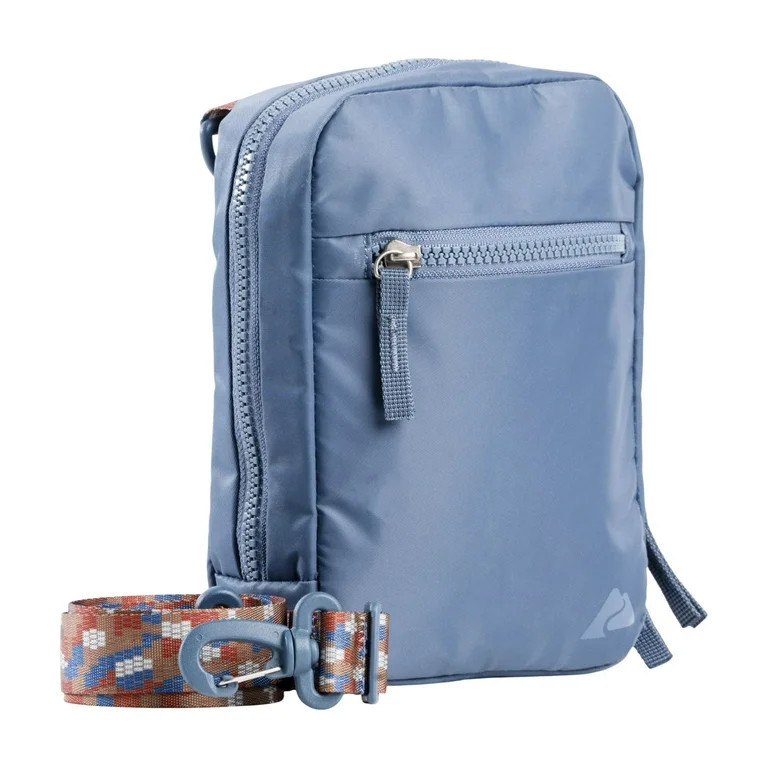 Ozark Trail 2L Unisex Adult/Teen Santa Ana Nylon Crossbody Bag, Blue | Walmart (US)
