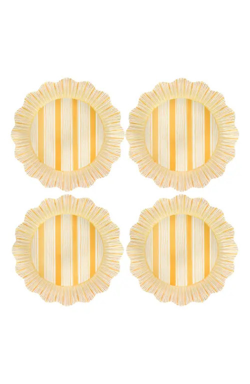 Juliska Cabana Set of 4 Melamine Dinner Plates in Sunshine at Nordstrom | Nordstrom