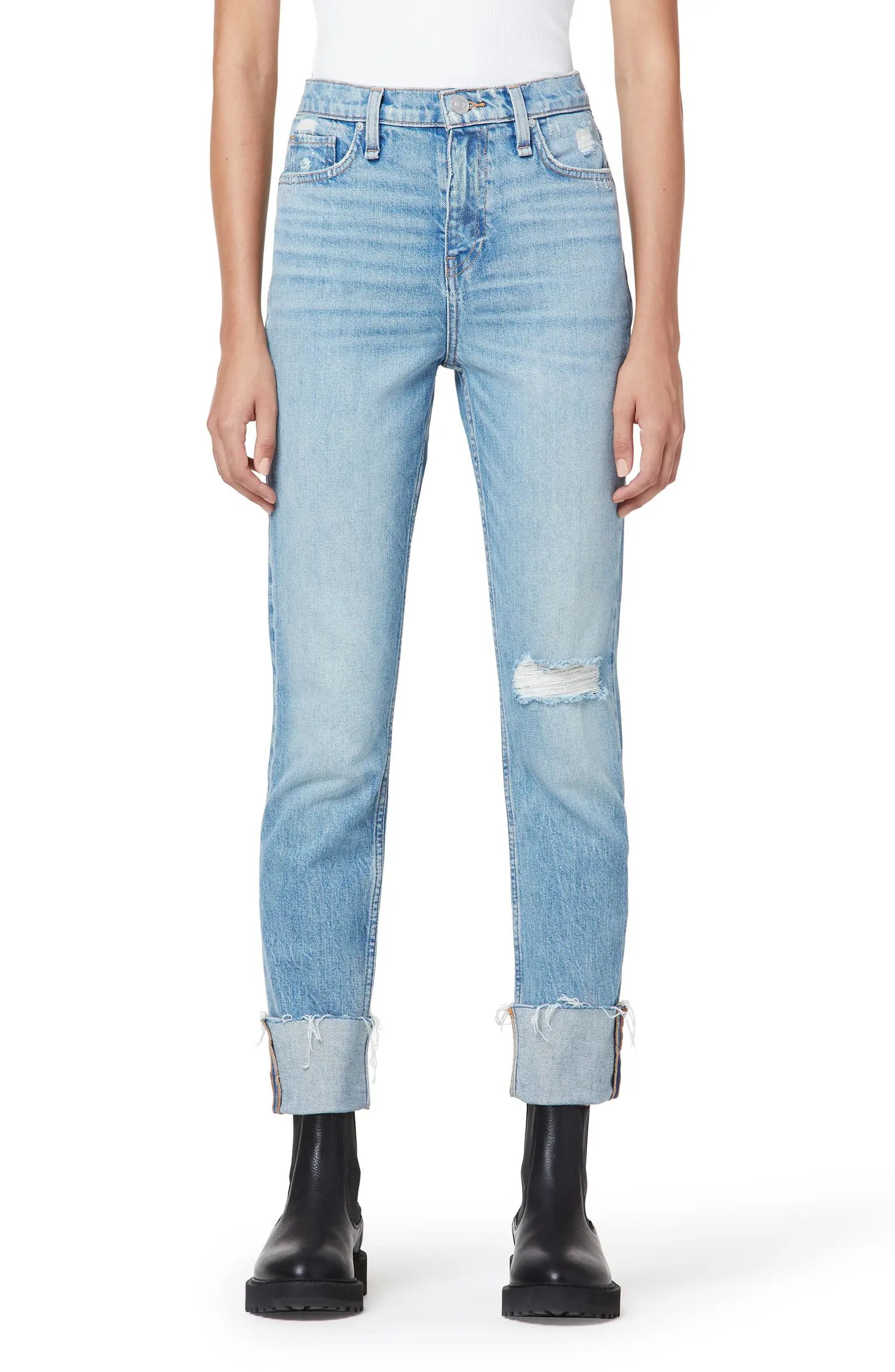 HUDSON Holly High Rise Straight Ankle Jeans | Nordstrom