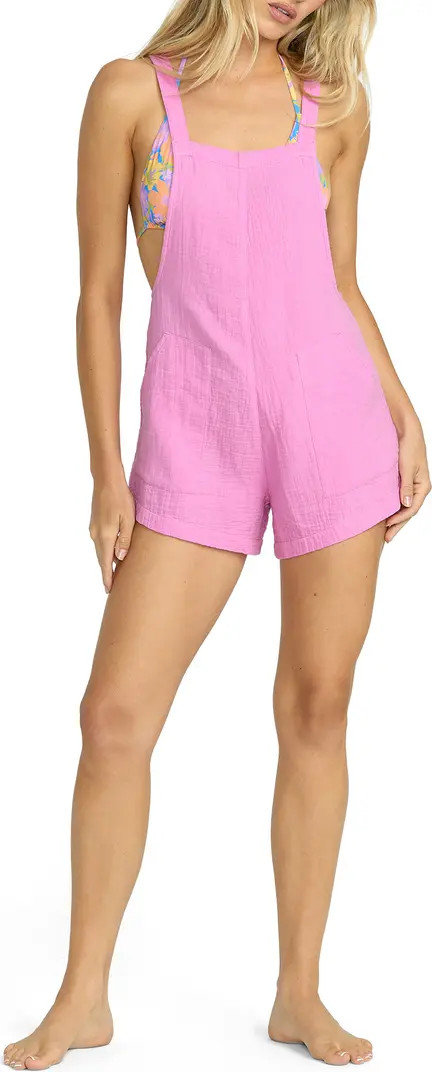 Beach Crush Cotton Gauze Cover-Up Romper | Nordstrom