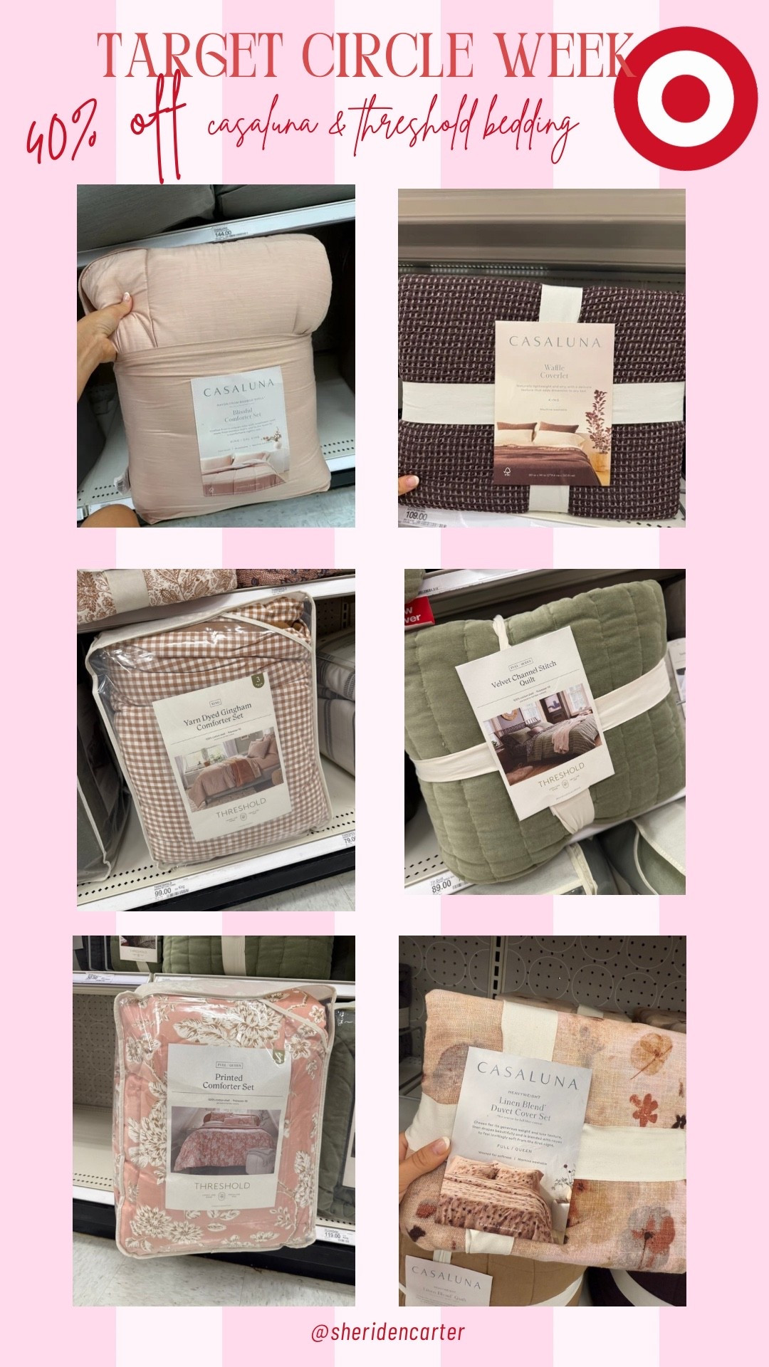 40% off casaluna and threshold bedding for target circle week!

#LTKHome