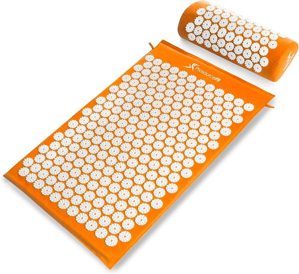 ProsourceFit Acupressure Mat and Pillow Set for Back/Neck Pain Relief and Muscle Relaxation | Amazon (US)
