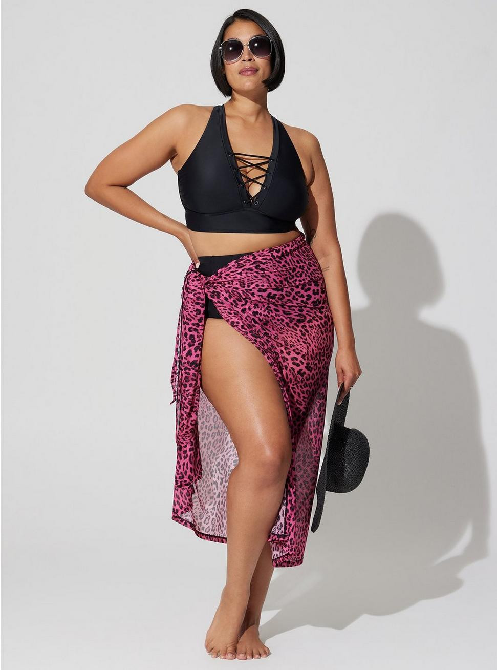 Mesh Swim Sarong Cover-Up | Torrid (US & Canada)