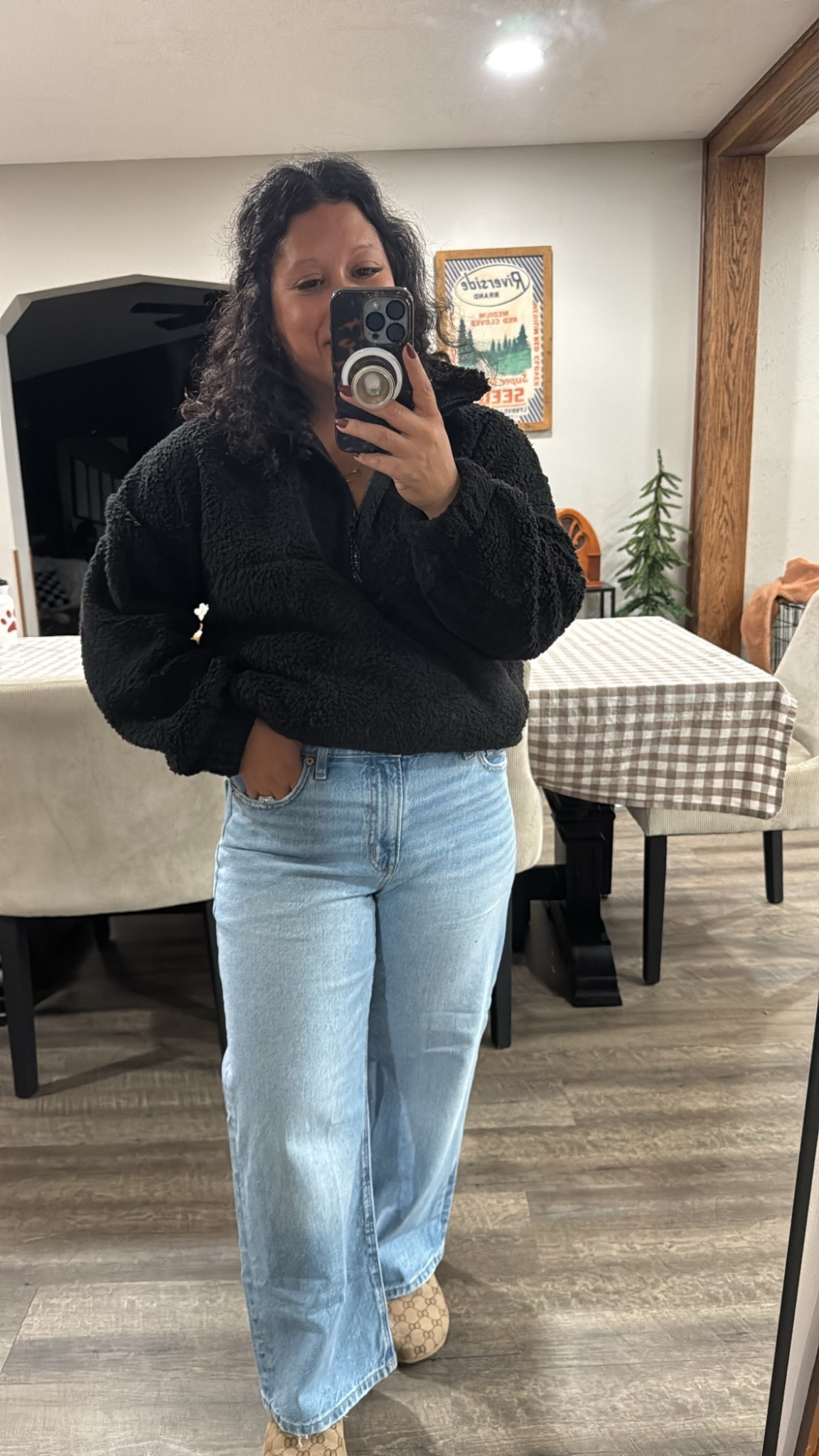 Snag this cozy half size Sherpa from @walmart for $8 right now! I did a medium but could’ve done a small. These jeans are perfect for being on trend but also comfortable 👏🏽 

#walmart #walmartfinds #americaneagle #denim #momfit #ltk #ltkmidsizefashion #ltkmom #ltkseasonal #momstyle #momlife #momstylelife #momfashion #momfashionblogger #midsizecasualstyle #chicstyle #midsizefashion #momoutfits

#ltk #ltkfinds #ltkmidsize #ltkmom #ltkmomstyle #amazon #amazonfinds #amazonmusthaves 

#LTKmomlife #LTKMidsize #LTKgrwm