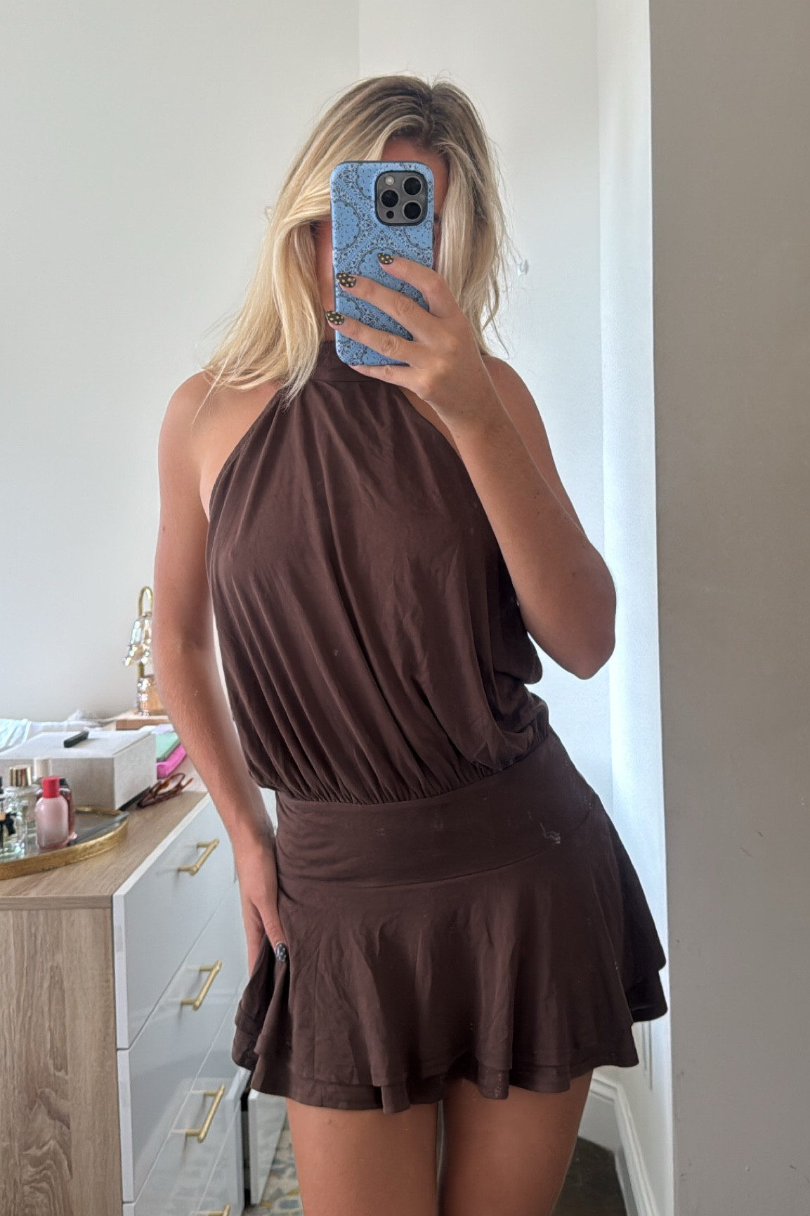 Backless brown dress🤎 perfect for fall!! Use code TAYLOR

wearing size smalll

#LTKFindsUnder100 #LTKStyleTip #LTKSeasonal