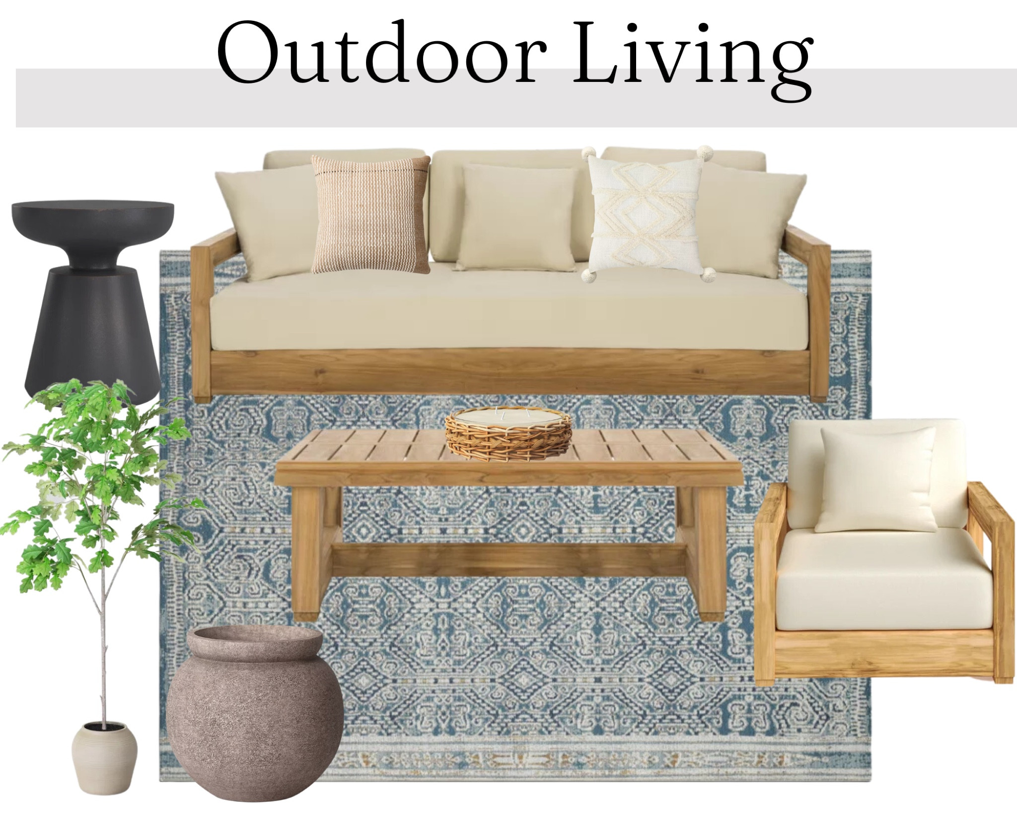 Affordable outdoor furniture. We went with the Teak Wood Look for our outdoor patio. Pictures to come. Get now before Memorial Day! #patiofurniture #outdoorset #teakwood #outdoorcoffeetable 

#LTKhome #LTKFind #LTKSeasonal